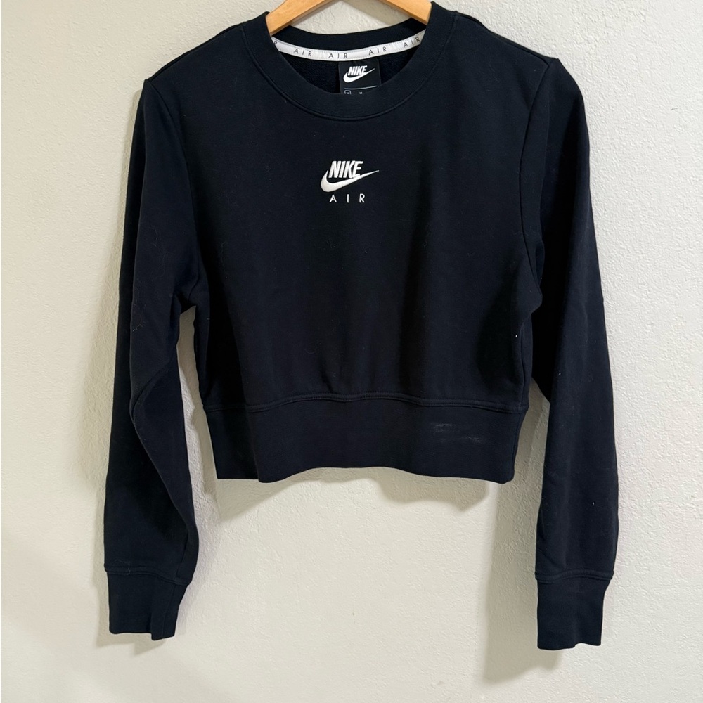 Nike Air Cropped Black Crewneck Sweatshirt Women’s Medium